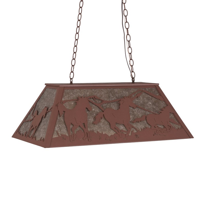 Rustic Lodge 6 - Light Pendant, Rust
