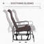 Fauteuil oscillant d'extérieur, balançoires pour patio extérieur avec mécanisme à bascule lisse et construction légère pour la cour arrière-273144461
