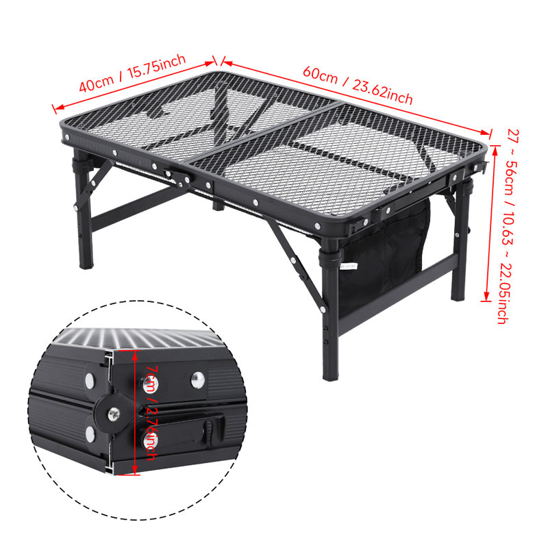 Saffell 66cm Adjustable Folding Table