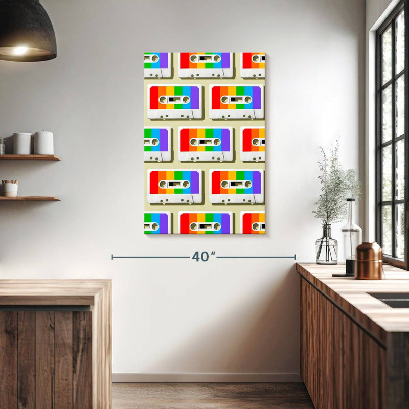 Abarca Rainbow Mixtapes, 39" H x 26" W