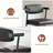 Set of 4 Modern Bar Stools with Armrests and Backrest, PU Leather Upholstered, Metal Frame, Comfortable Padded Seat, 94cm Height, Ideal for Kitchen Island, Dining Room, Bar Counter-1665661120