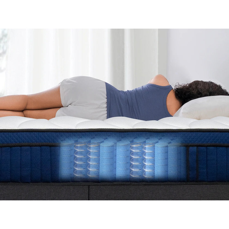 Matelas hybride à ressorts ensachés 10 pouces, Lit double