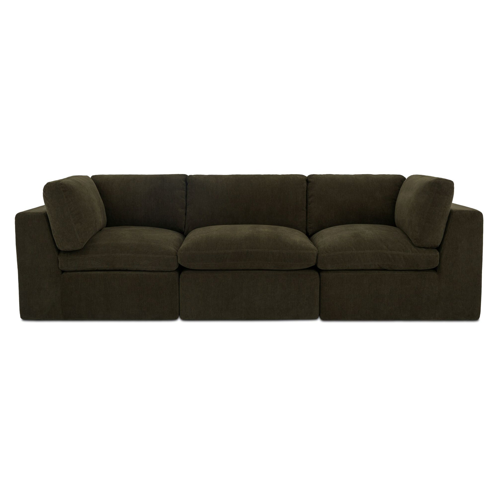 Calder 109" Modular Sofa, Green