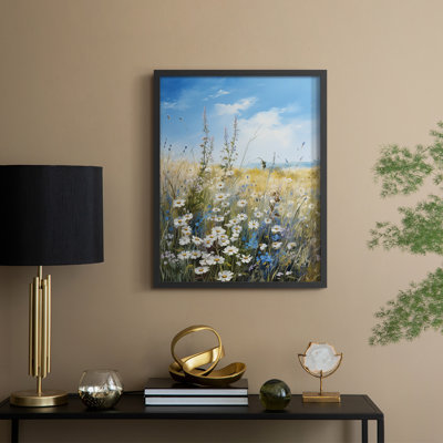 FLORAL Series XXX - reproduction encadrée de qualité supérieure - prête à être accrochée - aucun clou requis