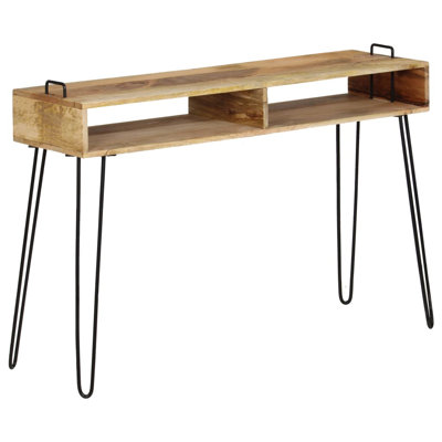 Leicester 115cm Solid Wood Top Console Table