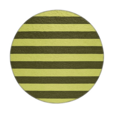 HorizontalStripes Brown Indoor and Outdoor Area Rug
