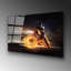 Superbe peinture murale en verre trempé 27,6 po x 39,4 po | 100% verre trempé, épaisseur: 0,16 pouce | Décoration élégante pour le salon ou le bureau, durable et facile à nettoyer, idée de cadeau parfaite