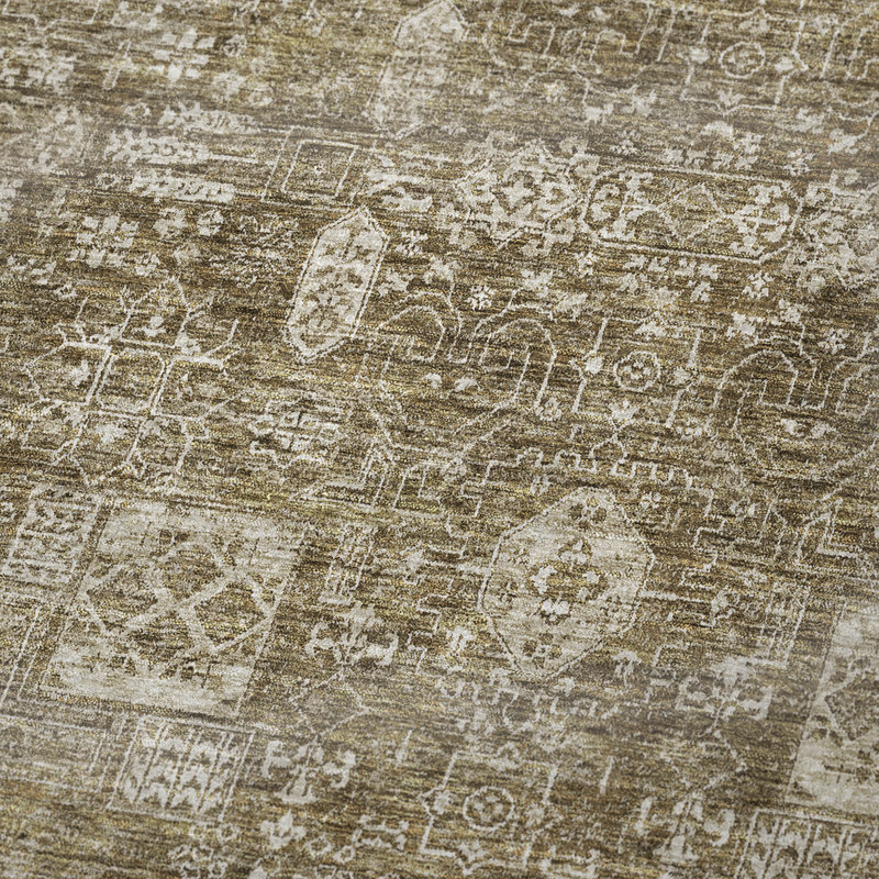 Jeté Addison Sherpa Tribal Medallion, Brun oriental 2