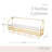 Gold Wall-Mounted Wine Rack