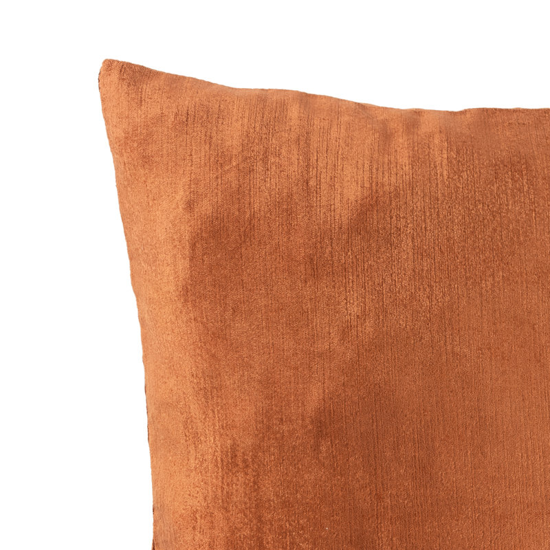 Gracie Gillmore Solid Feathers Square Throw, Orange