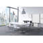 Tableau blanc magnétique sur pied effaçable à sec 82,2 po x 76,4 po