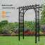 61'' W x 21.5'' D Vinyl Outdoor Wedding Arbour-123382347