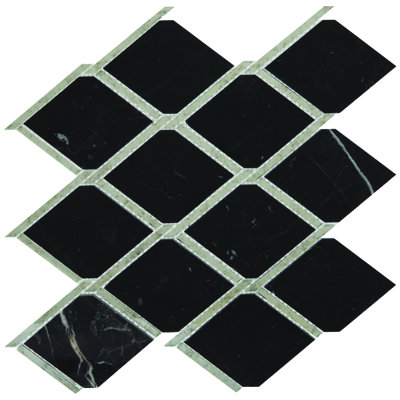Beveled Natural Stone Arabesque Mosaic Tile