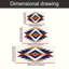 Ensemble de 3 tapis de cuisine Southwestern