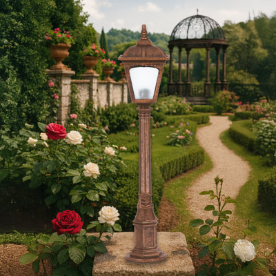 39.4'' Tall  Vintage Lantern Style Outdoor Floor Lamp