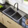 Karran Drop-in Quartz Composite 33'' X 22'' 1-Hole 50/50 Double Bowl Kitchen Sink
