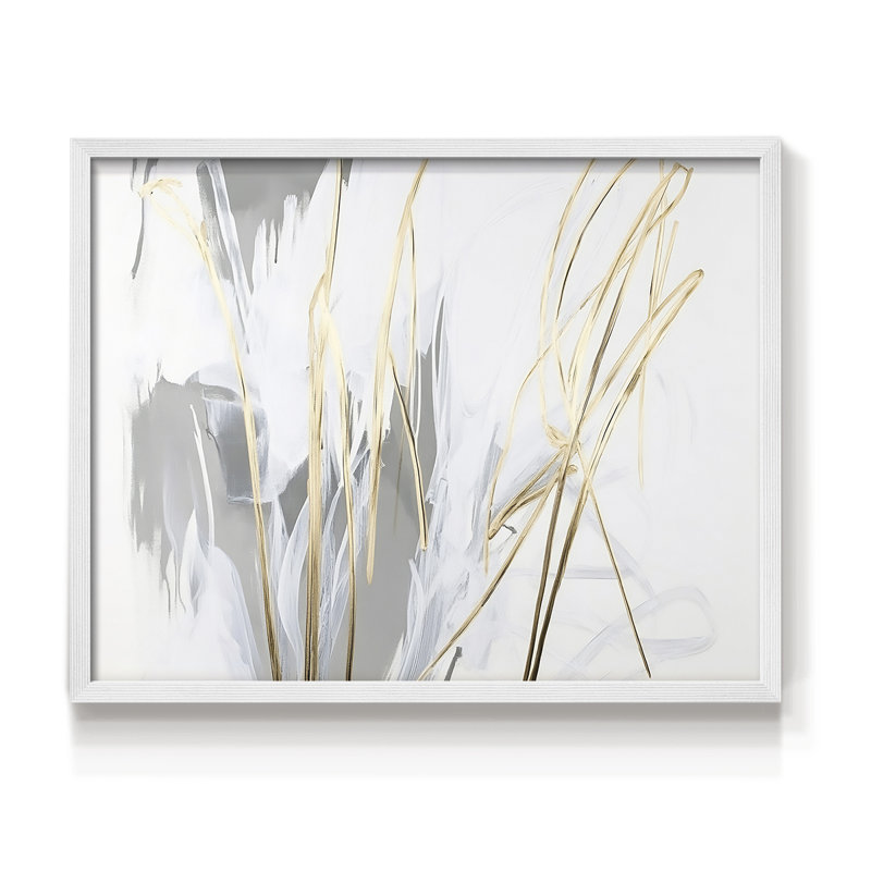 Série abstraite-XX - reproduction encadrée, H 11 po x l 14 po, Blanc
