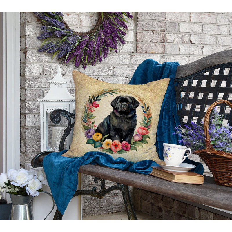 Outdoor Throw Pillow, 18" H x 18" W x 4" D