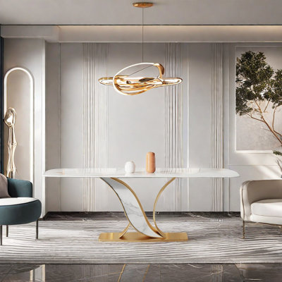 Kaliyanna Metal Base Dining Table