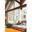 Tapisserie naturelle orange brûlé kilim 6 pi 3 po x 6 pi 10 po