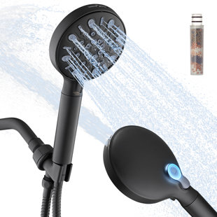 Annwa Filtered Shower Head With Handheld, 8 Spray Mode High Pressure Showerhead With Filters, Detachable Shower Head, Water Softener Filters For Hard Water, Remove Chlorine(n8hs702mb)