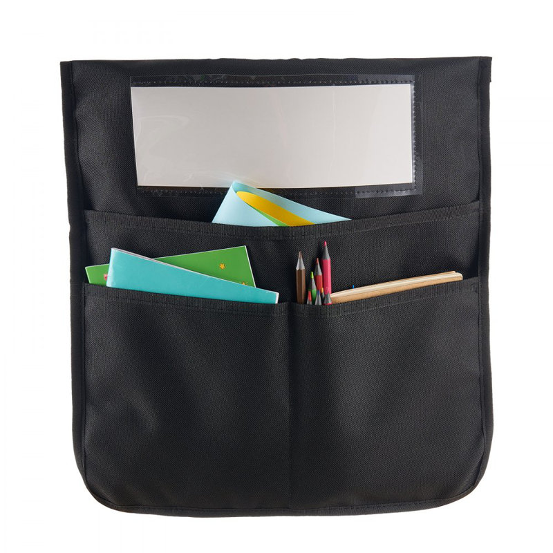 Pochettes pour chaise avec passe-partout, Noir