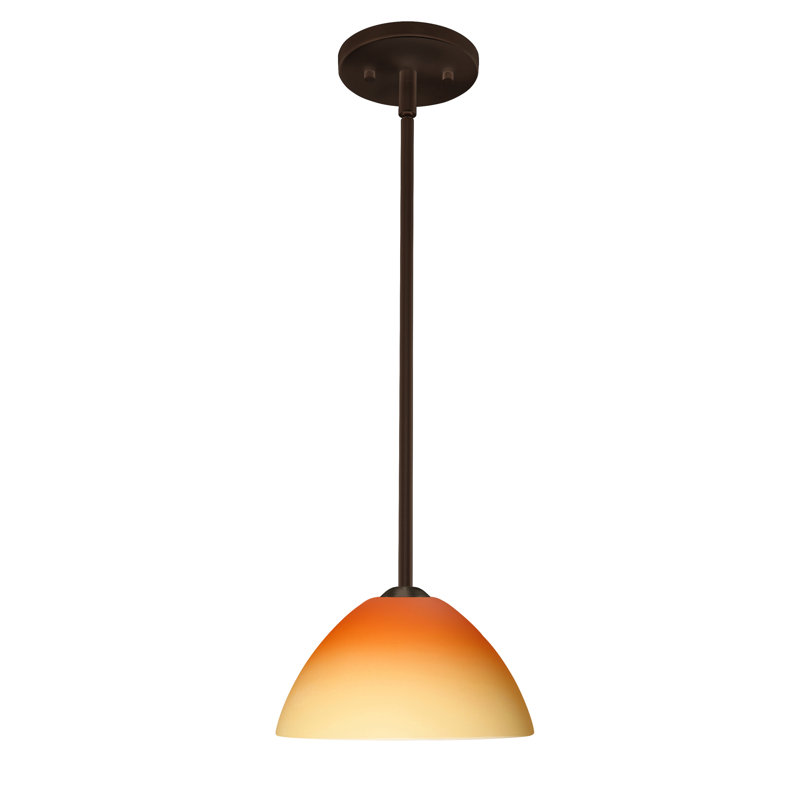Tessa 1 - Light Single Pendant, Bronze, Marble, LED
