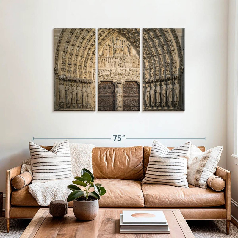 Lilie Inside Notre Dame De Paris, 36" H x 57" W