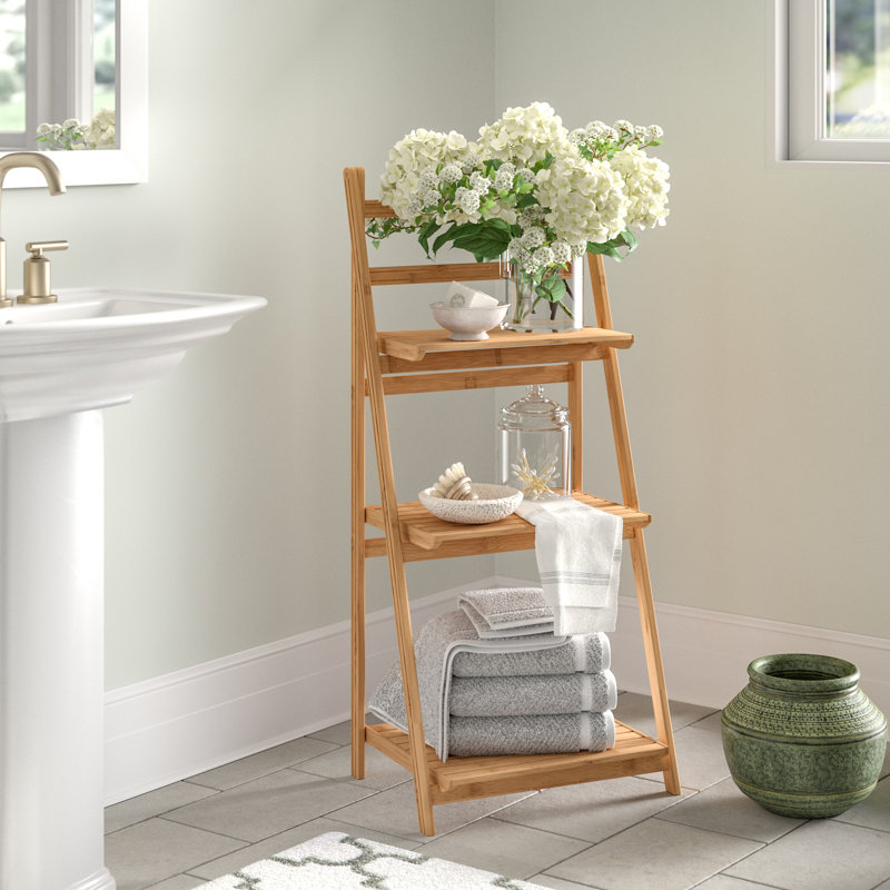 Vasek Solid Wood Bathroom Shelves