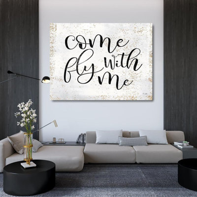 Ophelia & Co., boul. Jaxn Art sur toile tendue avec châssis: «Come Fly with Me»