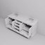 Ensemble de meuble-lavabo double en marbre et robinet-588965707