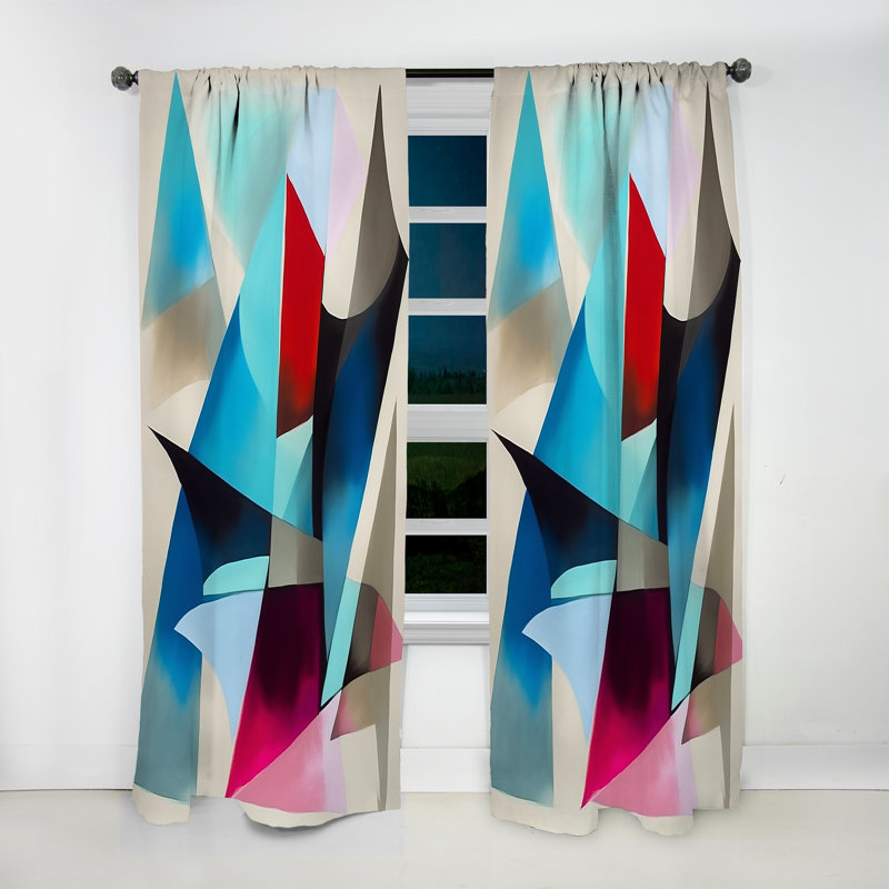 Rideau 1 pièce en velours bleu Prudenza, L 52 po x L 90 po