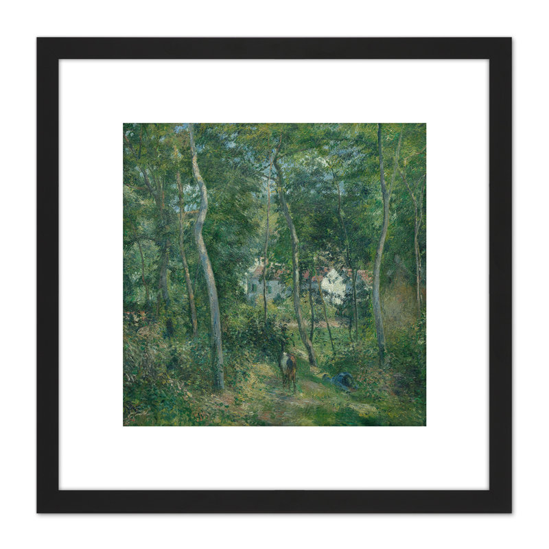 Pissarro Edge Of Woods Near LHermitage Pontoise by Camille Pissarro - Single Picture Frame Painting