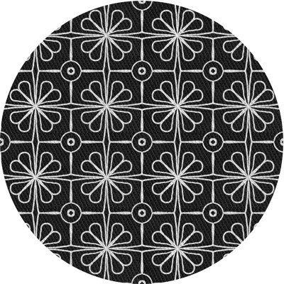 Tapis noir / blanc Farhana