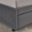 Structure de lit double capitonnée pleine grandeur avec deux tiroirs, structure de canapé-lit avec dossier confortable et accoudoirs, velours (79,5 po x 58 po x 25 po)-1264481975
