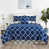 Quatrefoil Navy