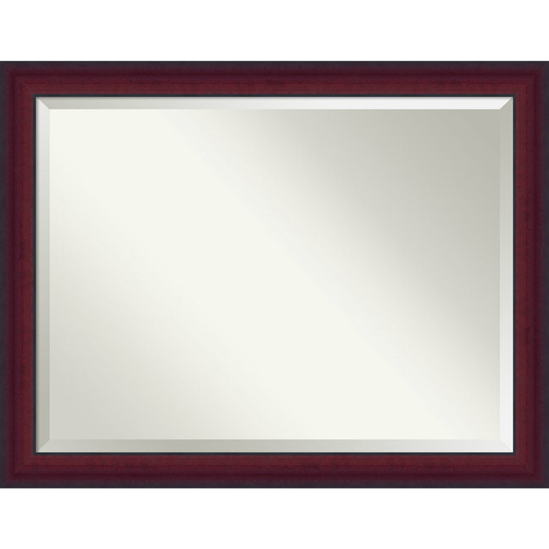Jermall Solid Wood Rectangle Wall Mirror, 29.25" H x 41.25" W, Rectangle