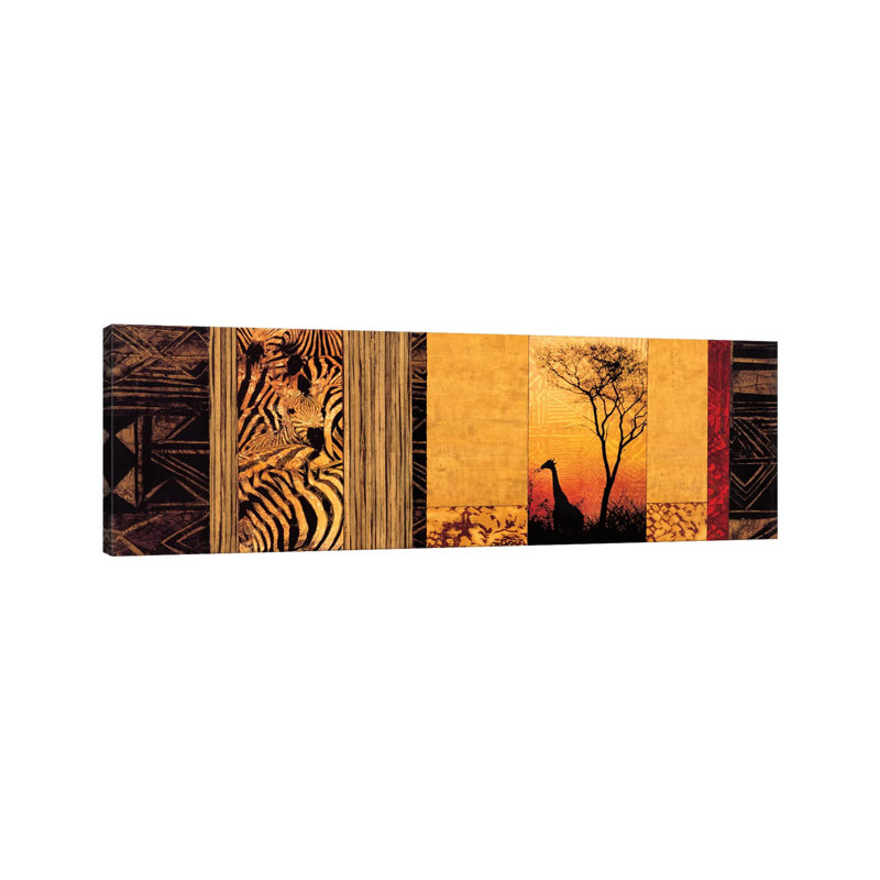 African Plains by Chris Donovan - Wrapped Canvas Panoramic Print, 30.48 cm H x 91.44 cm W x 1.91 cm D