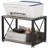 Desktop Printer Stand With 2 Tier Wood Storage Shelves, Multi-Purpose Desk Organizer For Fax Machine, Scanner, Files, Books, Printer Shelf With Adjustable Anti-Skid Feet-112367211