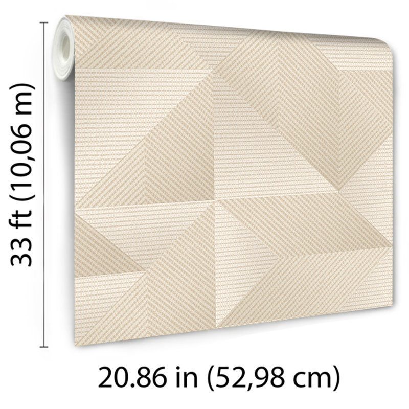 Prism Threads Wallpaper, Beige