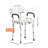 Shower Chair, Shower Seat With Back, Adjustable Height Shower Stool, Shower Chair For Inside Shower Bathtub, Non-Slip Bathroom Bench Bath Chair For Elderly Disabled Handicap, 350 LBS Capacity