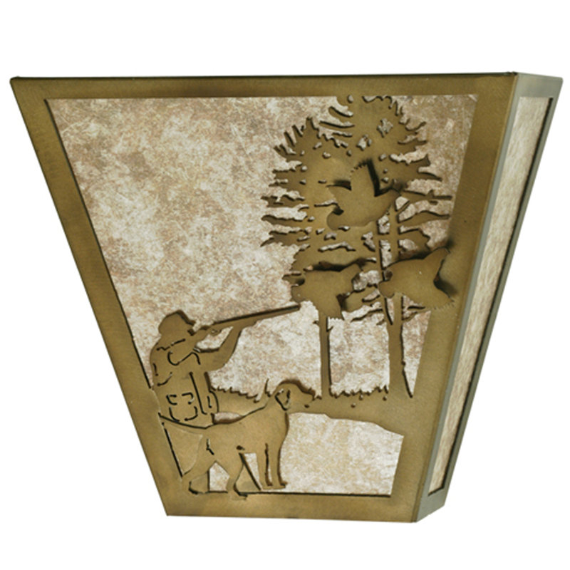 Rustic Lodge 2 - Light Flush Mounted Sconce, Antique Copper
