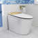 Voice Control Smart Toilet Bidet with Auto Open, Auto Flush Intelligent Toilet with Heated Seat, Warm Wash & Filtering TECH, Foam Shielding, Advanced