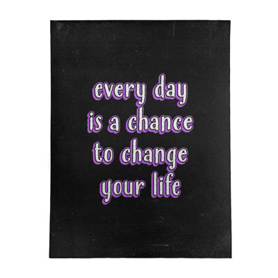Quotes Chenille Indoor Rug