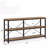 55" Industrial Console Table With Storage Shelves – Rustic Brown 3-Tier Sofa Table Behind Couch, Narrow Entryway Table With Open Display Shelves