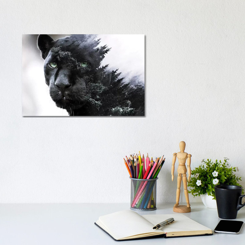 " Black Panther " by Paul Haag, 8" H x 12" W x 0.75" D