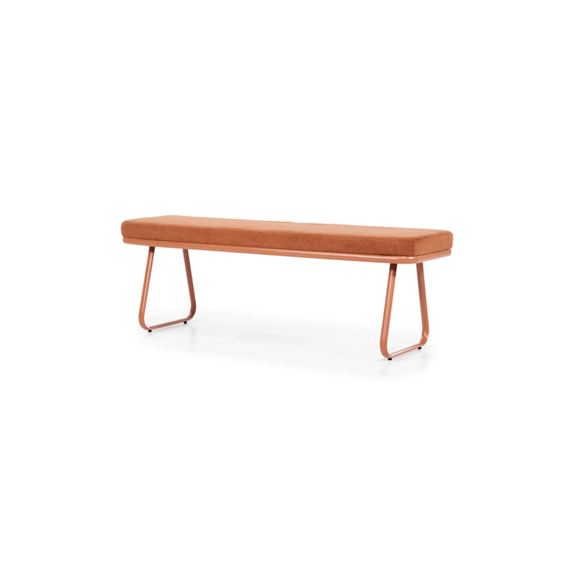 Bench Upholstered Dining Bench, Terracotta