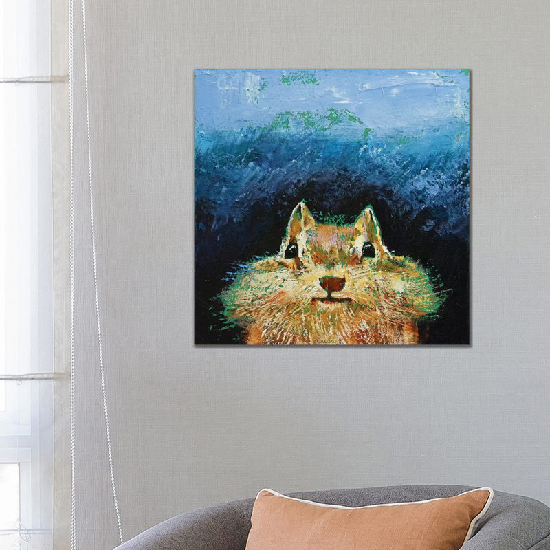 Chipmunk by Michael Creese - Wrapped Canvas Painting, 66.04 cm H x 66.04 cm W x 1.91 cm D