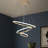 Dado 3 - Light LED Tiered Chandelier-1935623878-1884907211
