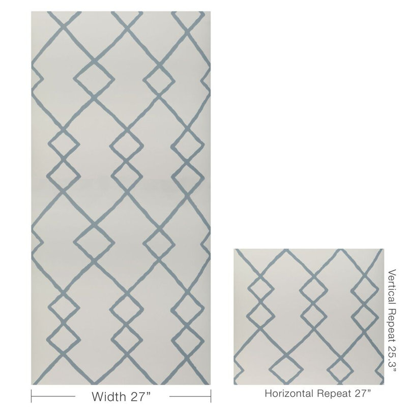 Geo Graphica Wp - Stone, Chambray